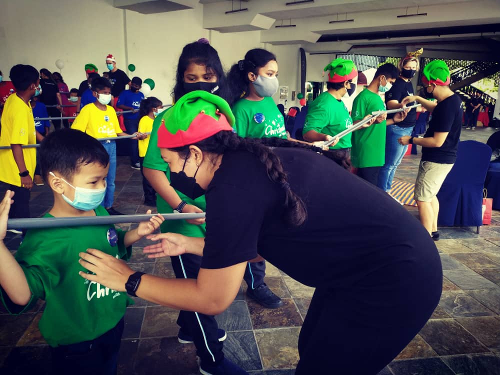 Children on hiking trip